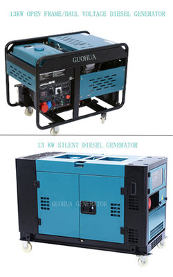 13kw Air Cooled 2 Cylinder Diesel Portable Generator 4 Stroke with Customized Request