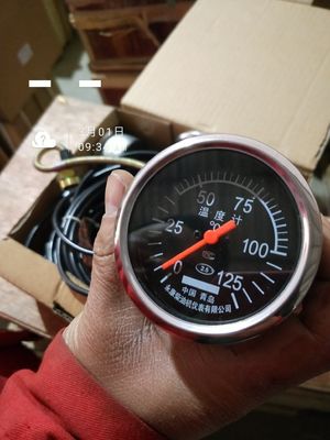 Jichai Chidong Engine Parts 12V190 Push Water Outlet Temp Gauge and Oil Cooler Gauge