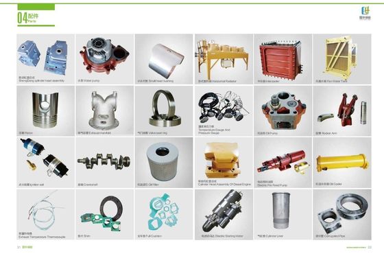 12V190 Certification ISO9001 Jinan Diesel Engine Parts 21.00 Oil Cooler Assembly