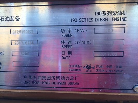 12-Cylinder Jinan Diesel Engine 2000 Series Model G12V190pzl for Customized Request