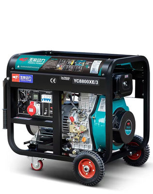 Land 5/6/8/10kw Household Silent Diesel Generator Set with AC Three Phase Output