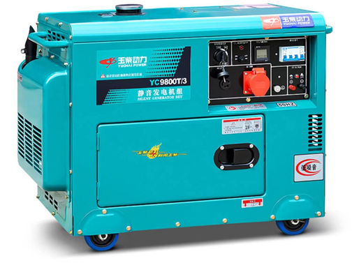 Land 5/6/8/10kw Household Silent Diesel Generator Set with AC Three Phase Output