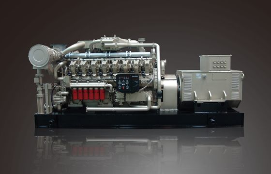 Jichai 1000kw Gas Generator 1200GF-T Engine Model H16V190zdt at The Piston Pin 16V190