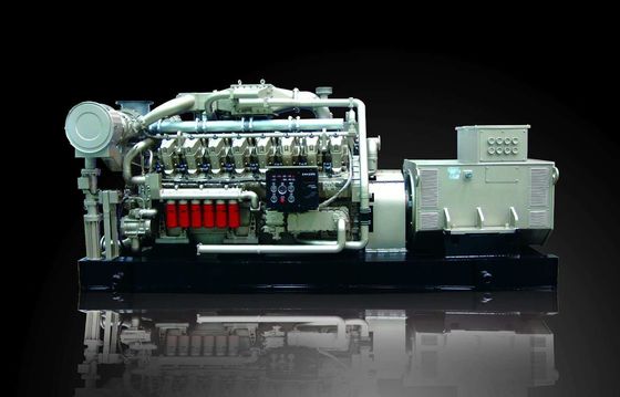 Jichai 1000kw Gas Generator 1200GF-T Engine Model H16V190zdt at The Piston Pin 16V190