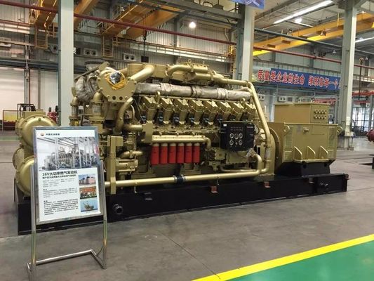 Jichai 1000kw Gas Generator 1200GF-T Engine Model H16V190zdt at The Piston Pin 16V190