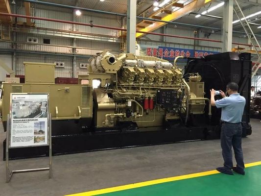 Jichai 1000kw Gas Generator 1200GF-T Engine Model H16V190zdt at The Piston Pin 16V190