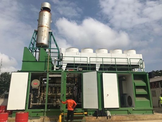 1MW Gas Generator Sets with V Style Cylinder Arrangement and AC Three Phase Output Type