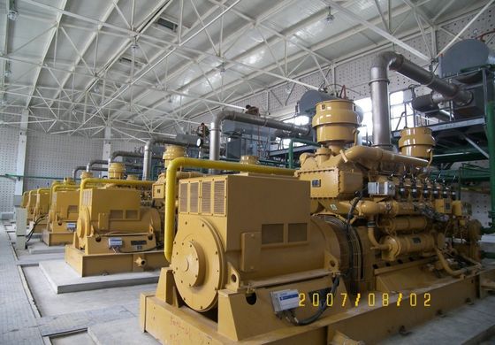 1MW Gas Generator Sets with V Style Cylinder Arrangement and AC Three Phase Output Type
